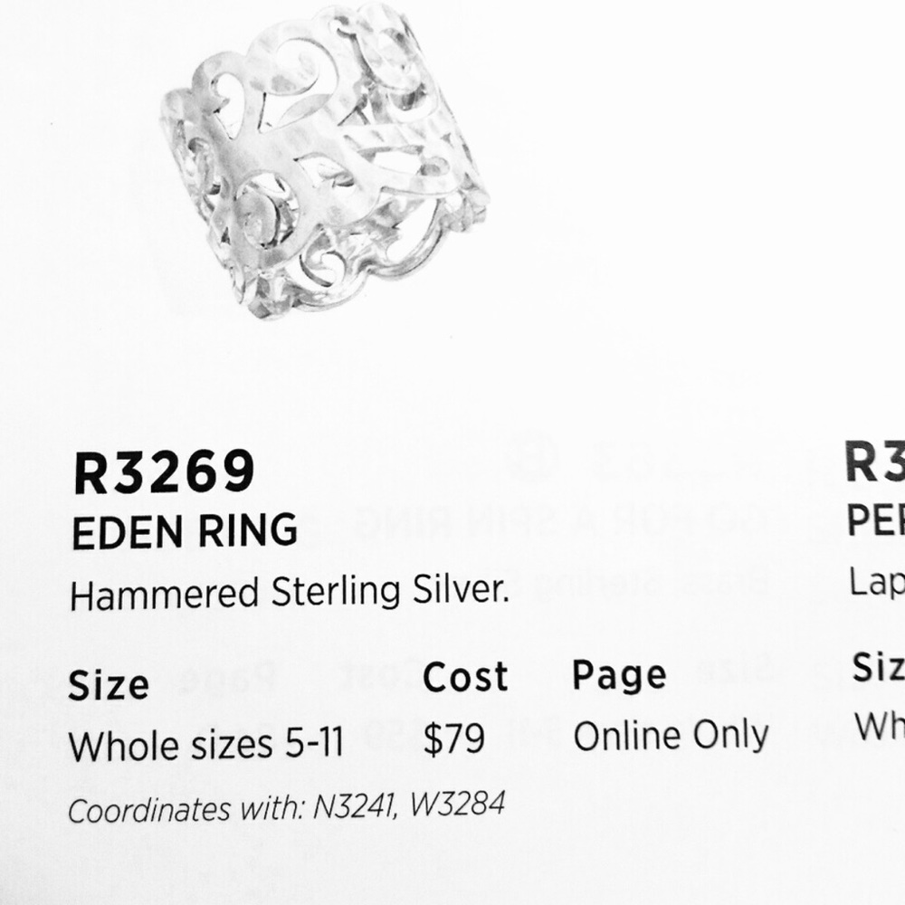 Sterling silver Silpada Eden ring - Picture 3 of 3